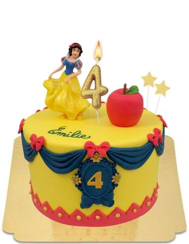  Gâteau Blanche neige de princesse avec figurine vegan, sans gluten - 38