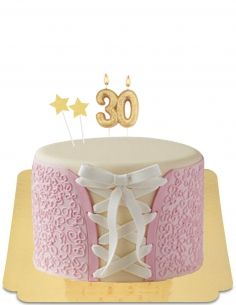  Gâteau EVJF enterrement de vie de jeune fille en dentelle de corsage vegan, sans gluten - 24