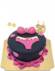  Gâteau enterrement de vie de jeune fille EVJF soutiens-gorge rose  vegan, sans gluten - 88