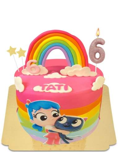  Gâteau Talia amis magique et Bartleby en arc-en-ciel vegan, sans gluten - 103