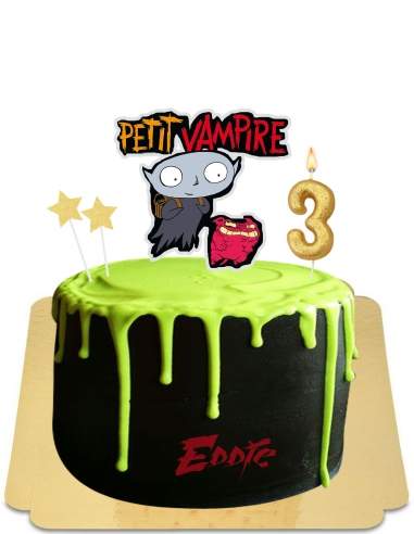  Gâteau Petit vampire vert et noir vegan, sans gluten - 5