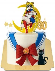  Gâteau Sailor moon vegan, sans gluten - 23