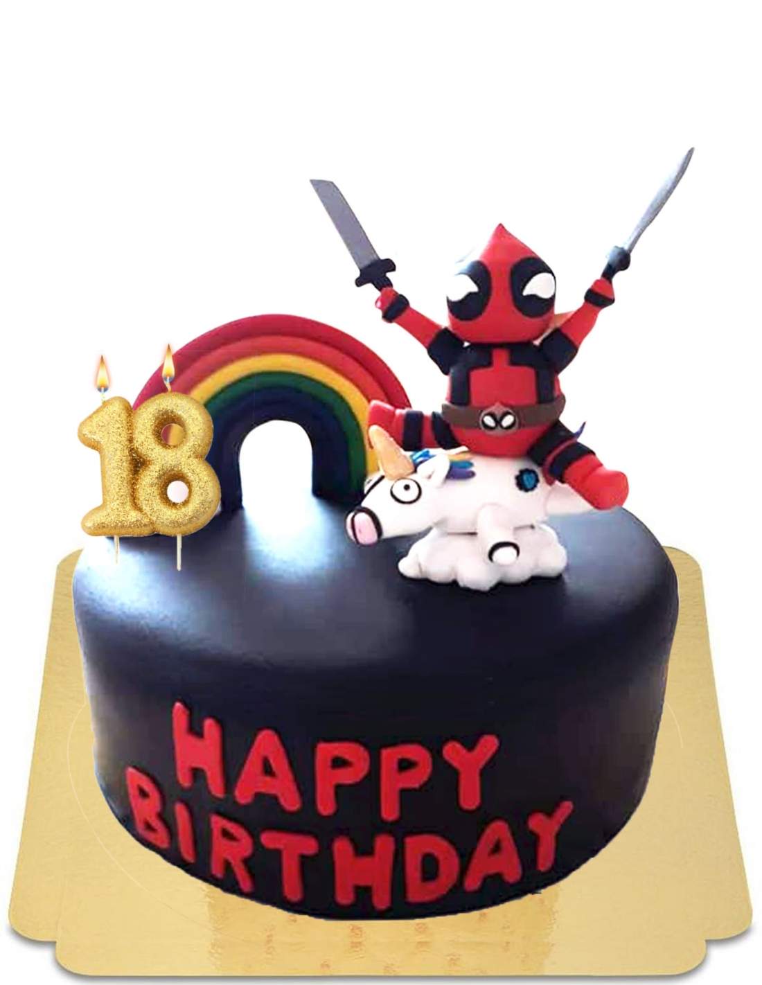 Gateau Deadpool Marrant Vegan Sans Gluten 44 90