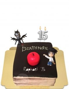  Gâteau Death note L et Shinigami en sucre vegan, sans gluten - 31