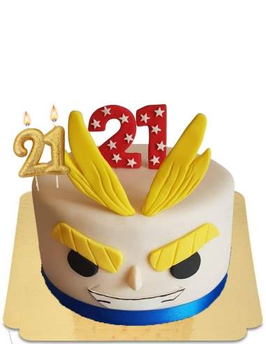  Gâteau All might Boku no hero academia vegan, sans gluten - 45