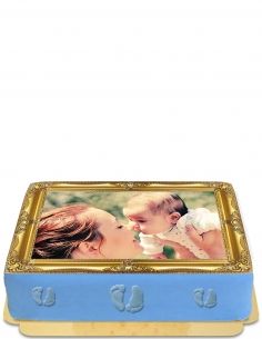  Gateau photo bébé pieds en pâte d'amande vegan et sans gluten - 17