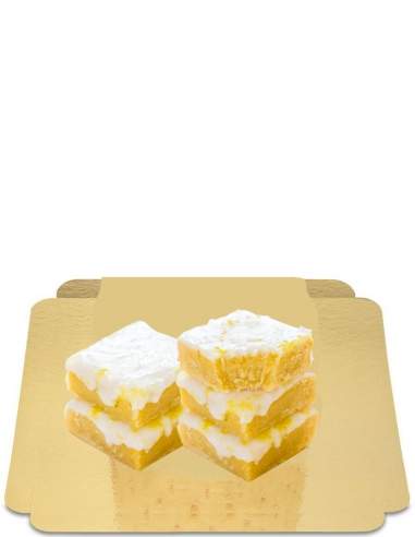  4 Carrés citron glacage "Fudgy" vegan, sans gluten sans sucre à indice glycémique bas - 73