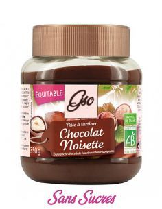  Pâte sans sucre au chocolat noir et noisette 350g avec zero sucre à indice glycémique bas adapté  diabétiques - 71