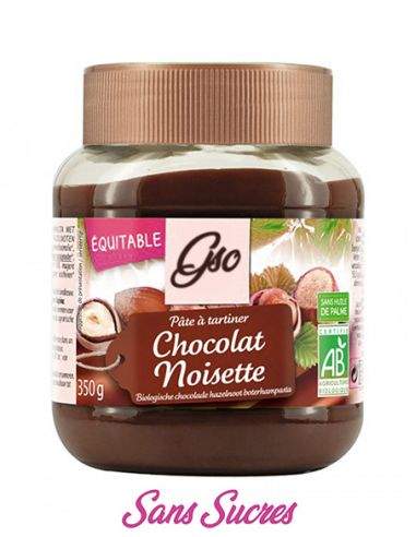  Pâte sans sucre au chocolat noir et noisette 350g avec zero sucre à indice glycémique bas adapté  diabétiques - 71