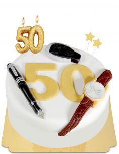 Gateausansoeufs.com Gâteau pour papa ou grand-père à chiffre, montre vegan et sans gluten - 4