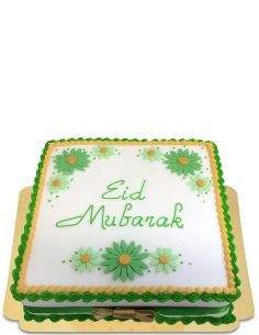 Gateausansoeufs.com Gâteau Eid Aid mubarak blanc, vert vegan et sans gluten - 12