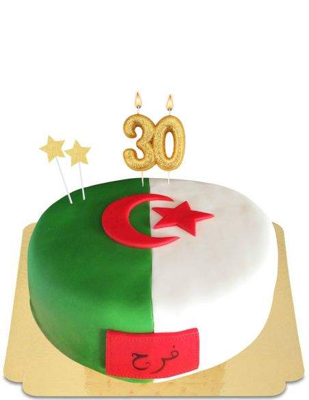 Gateausansoeufs.com Gâteau Algérie drapeau vert et blanc vegan et sans gluten - 28