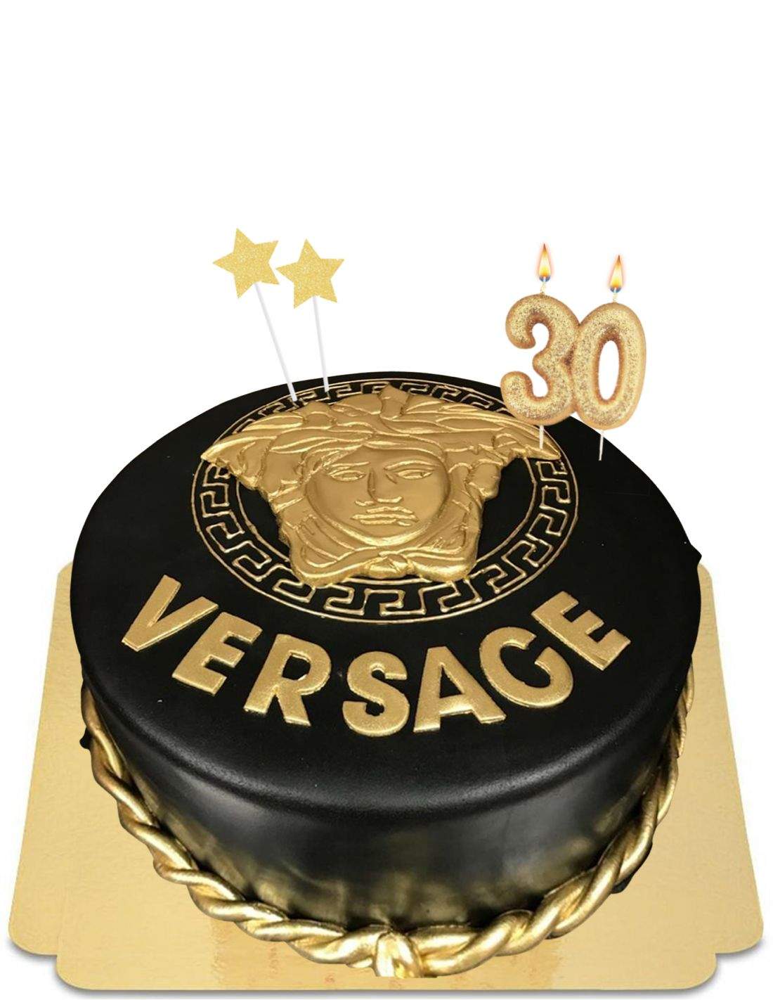 Gateau Versace Fashionista Noir Et Or Vegan Et Sans Gluten 114 90