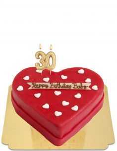 Gateausansoeufs.com Gâteau forme de coeur à pois vegan et sans gluten - 296