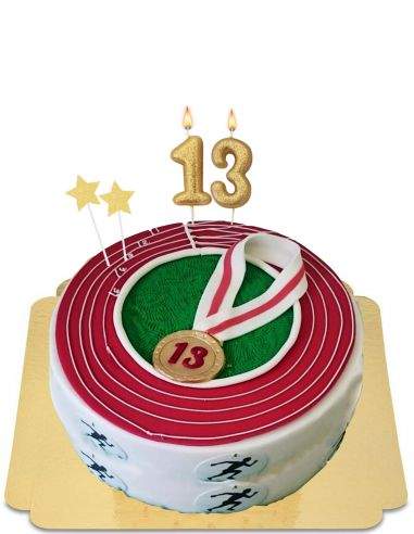 Gateausansoeufs.com Gâteau course à pied et athlétisme avec médaille vegan et sans gluten - 12