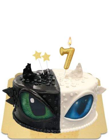 Gateausansoeufs.com Gâteau double dragon noir et blanc vegan et sans gluten - 21