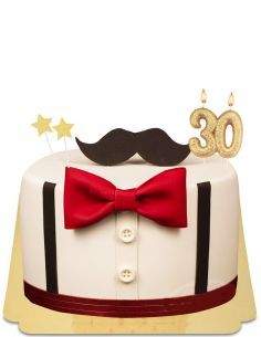 Gateausansoeufs.com Gâteau hipster moustache, noeud papillon et bretelles vegan et sans gluten - 21